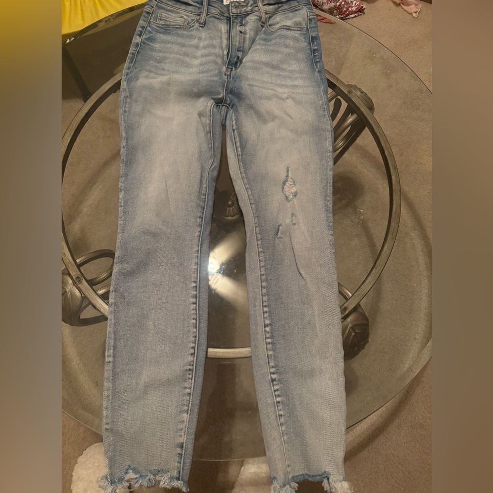 CELLO High rise light wash skinny jeans